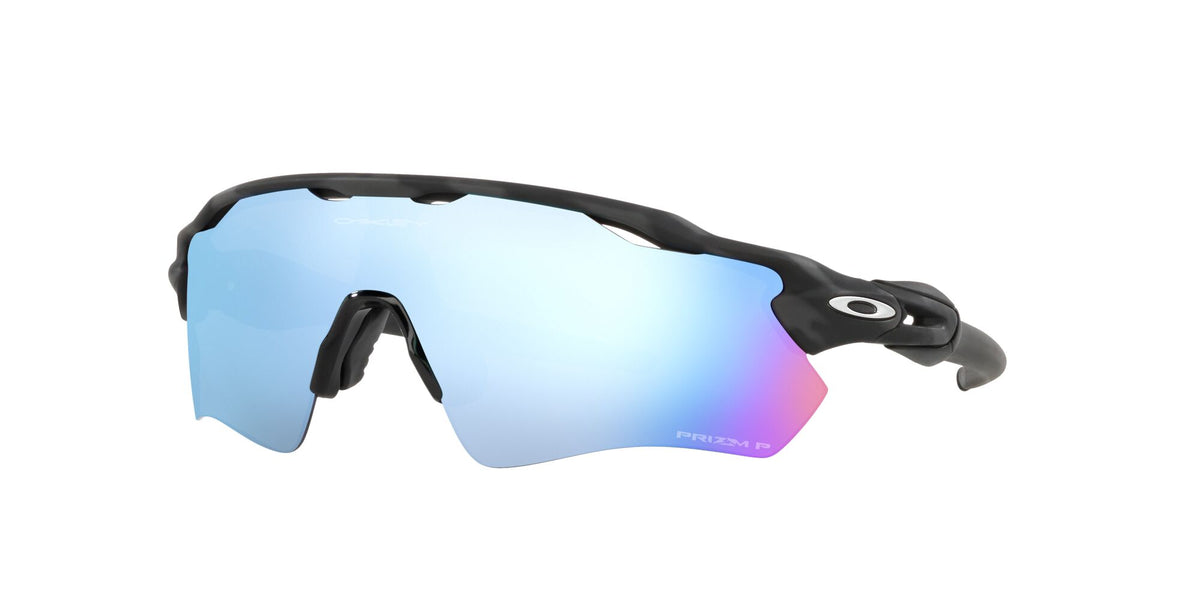 Oakley Radar Ev Path 0OO9208 9208C0 38 Matte Black Camo / Prizm Deep Water Polarized 38 / Plastic / Plastic