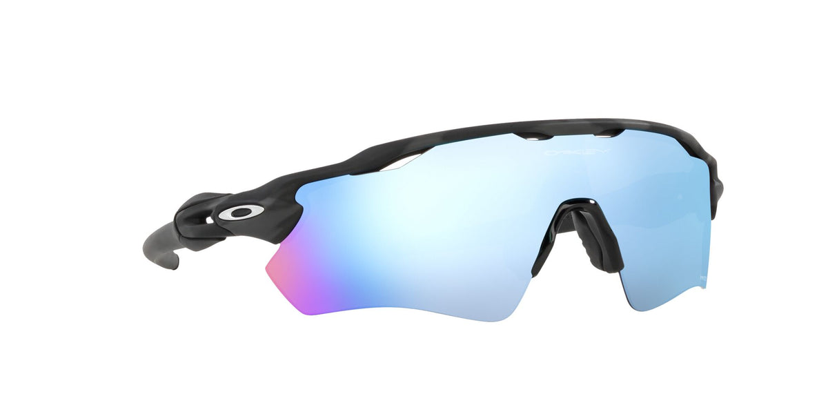 Oakley Radar Ev Path 0OO9208 9208C0 38 Matte Black Camo / Prizm Deep Water Polarized 38 / Plastic / Plastic