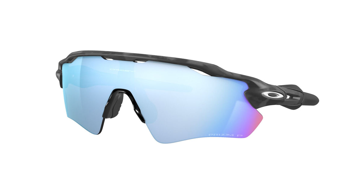 Oakley Radar Ev Path 0OO9208 9208C0 38 Matte Black Camo / Prizm Deep Water Polarized 38 / Plastic / Plastic