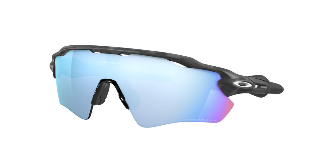 Oakley Radar Ev Path 0OO9208 9208C0 38 Matte Black Camo / Prizm Deep Water Polarized 38 / Plastic / Plastic