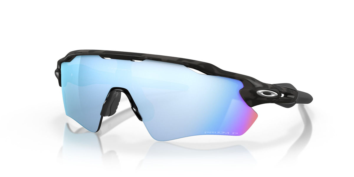 Oakley Radar Ev Path 0OO9208 9208C0 38 Matte Black Camo / Prizm Deep Water Polarized 38 / Plastic / Plastic