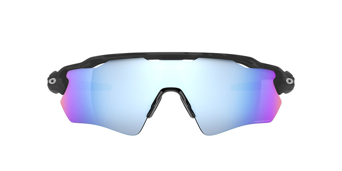 Oakley Radar Ev Path 0OO9208 9208C0 38 Matte Black Camo / Prizm Deep Water Polarized 38 / Plastic / Plastic