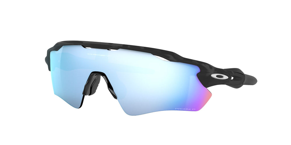 Oakley Radar Ev Path 0OO9208 9208C0 38 Matte Black Camo / Prizm Deep Water Polarized 38 / Plastic / Plastic