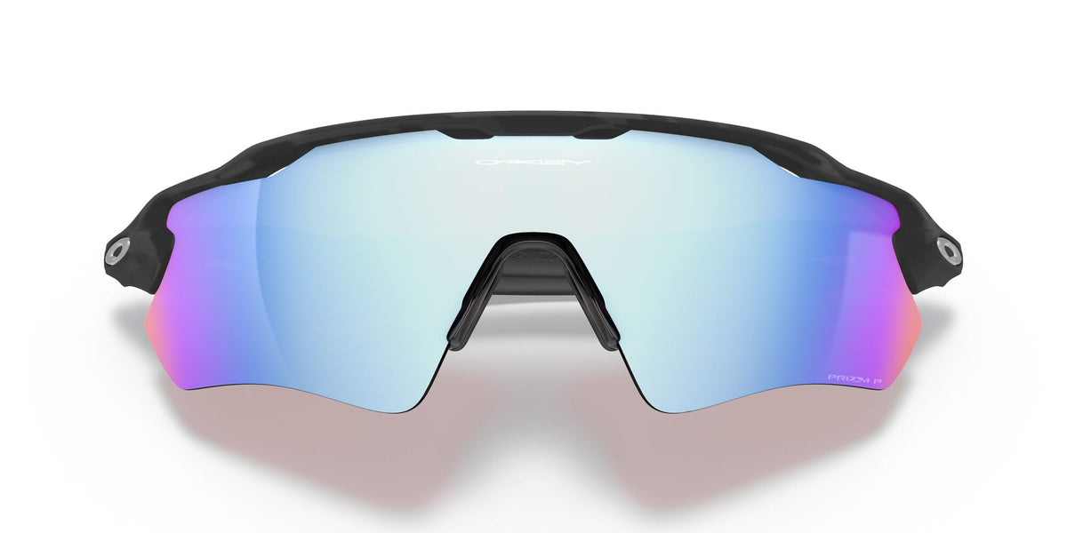 Oakley Radar Ev Path 0OO9208 9208C0 38 Matte Black Camo / Prizm Deep Water Polarized 38 / Plastic / Plastic