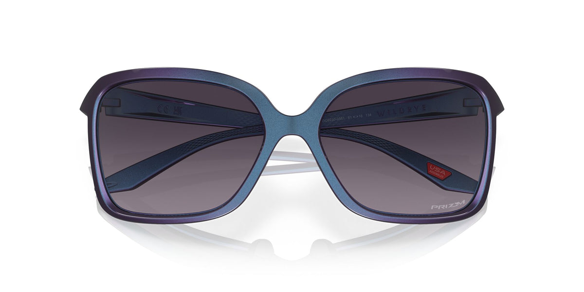Oakley Wildrye 0OO9230 923006 61 Matte Cyan/Purple Colorshift / Prizm Grey Gradient 61