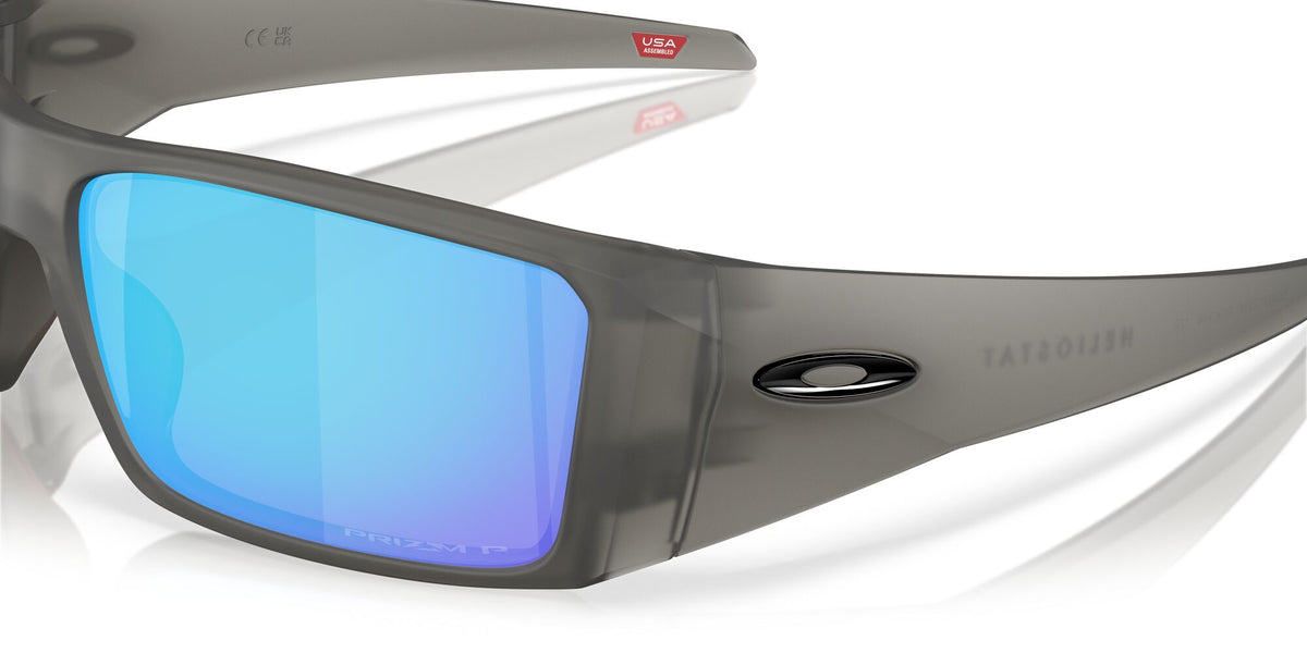 Oakley Heliostat 0OO9231 923124 61 Matte Grey Smoke/ Prizm Sapphire Polarized