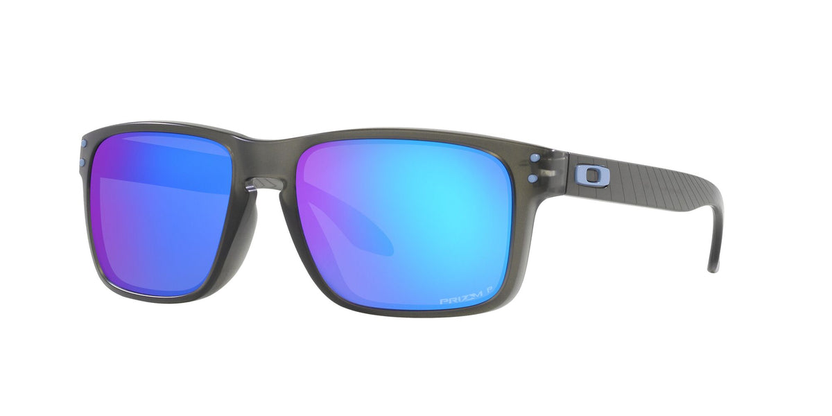 OO 9244 Oakley Holbrook (A) Matte Grey Smoke / Prizm Sapphire Polarised 56 56 / Polycarbonate / O_matter / Injected