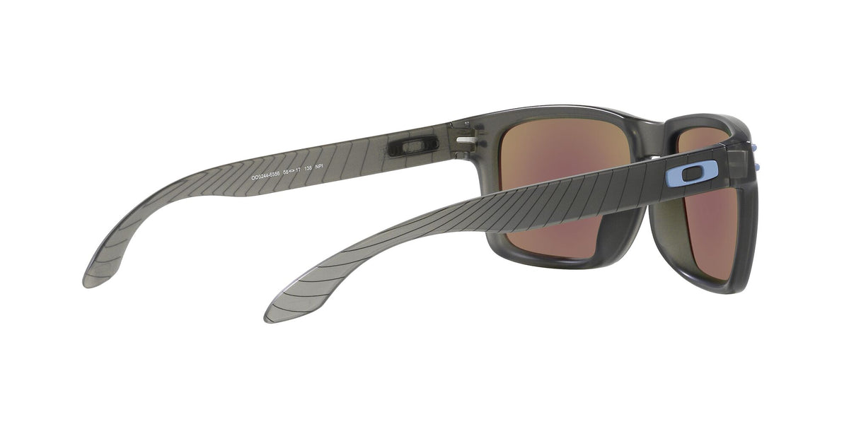 OO 9244 Oakley Holbrook (A) Matte Grey Smoke / Prizm Sapphire Polarised 56 56 / Polycarbonate / O_matter / Injected