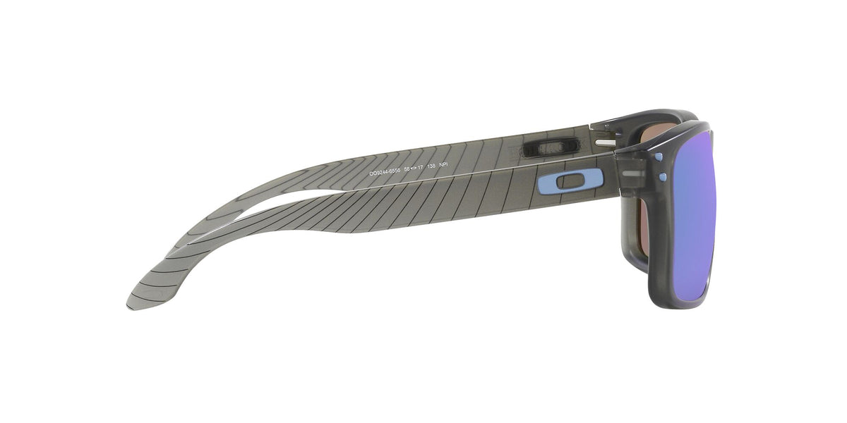 OO 9244 Oakley Holbrook (A) Matte Grey Smoke / Prizm Sapphire Polarised 56 56 / Polycarbonate / O_matter / Injected