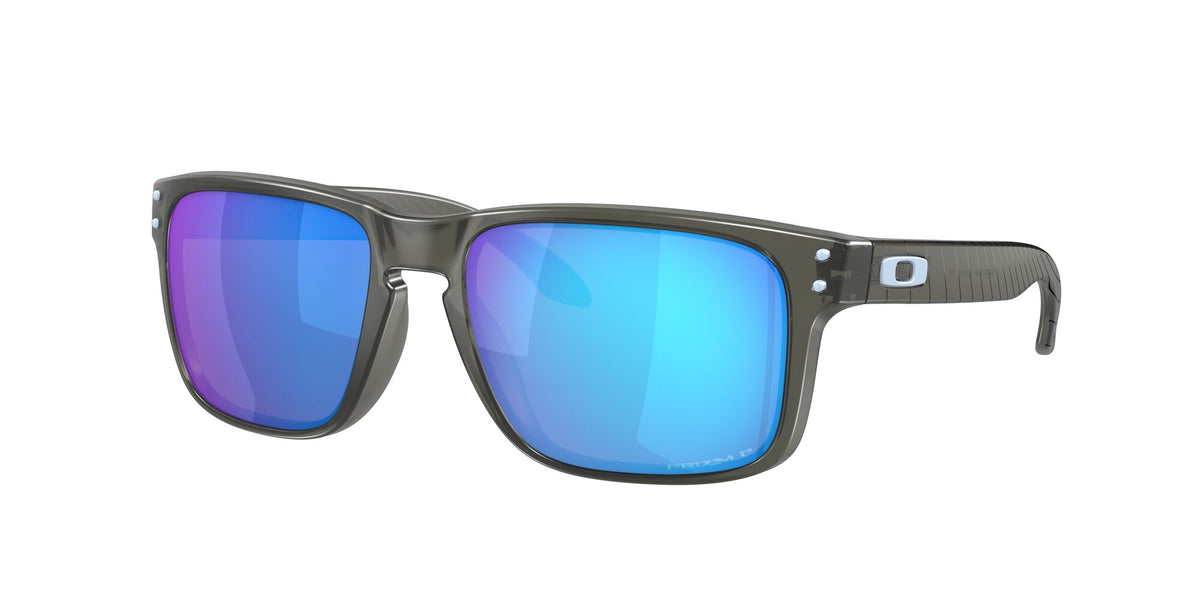 OO 9244 Oakley Holbrook (A) Matte Grey Smoke / Prizm Sapphire Polarised 56 56 / Polycarbonate / O_matter / Injected