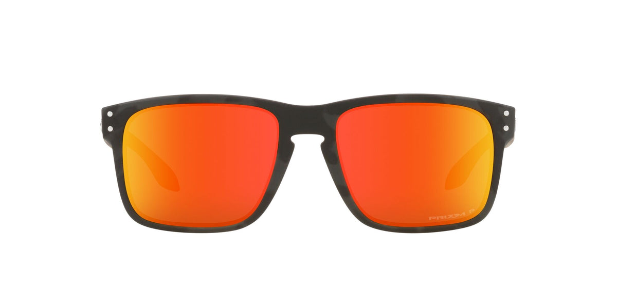 OO 9244 Oakley Holbrook (A) Matte Black Camo / Prizm Ruby Polarised 56 56 / Plastic / Plastic