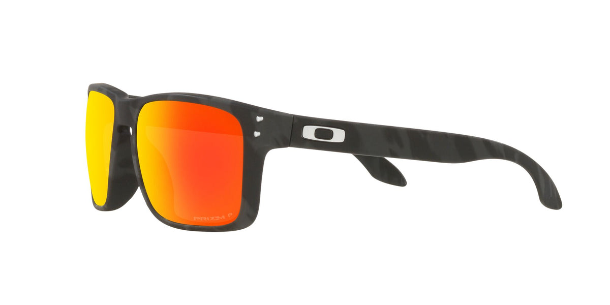 OO 9244 Oakley Holbrook (A) Matte Black Camo / Prizm Ruby Polarised 56 56 / Plastic / Plastic