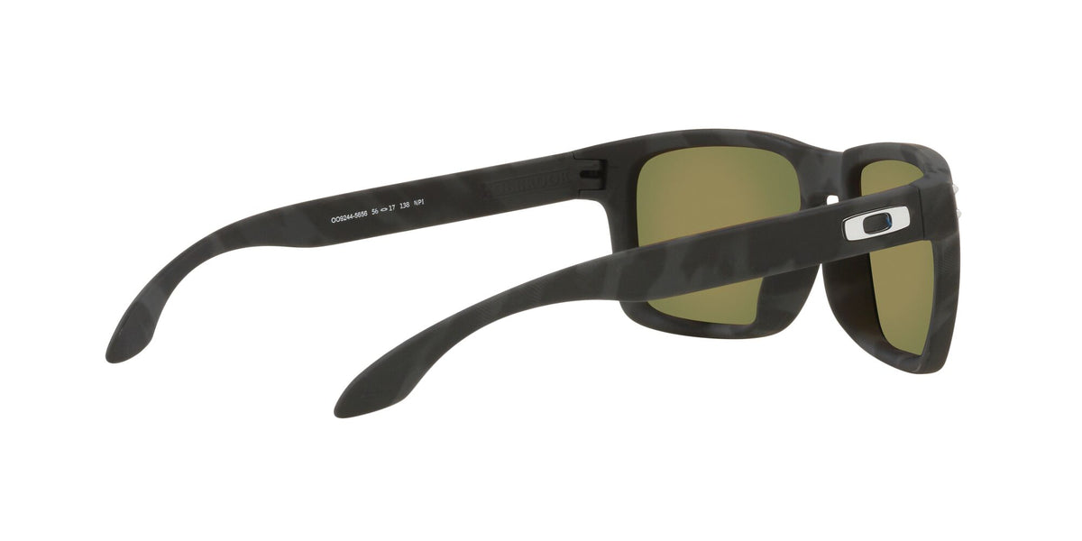 OO 9244 Oakley Holbrook (A) Matte Black Camo / Prizm Ruby Polarised 56 56 / Plastic / Plastic