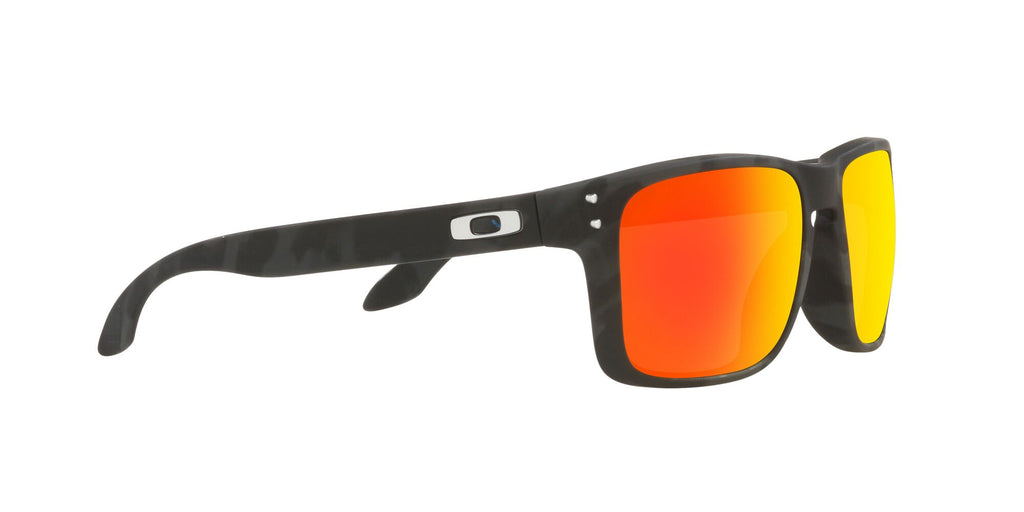 OO 9244 Oakley Holbrook (A) Matte Black Camo / Prizm Ruby Polarised 56 56 / Plastic / Plastic