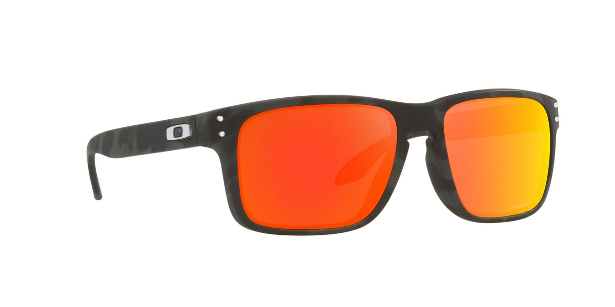 OO 9244 Oakley Holbrook (A) Matte Black Camo / Prizm Ruby Polarised 56 56 / Plastic / Plastic
