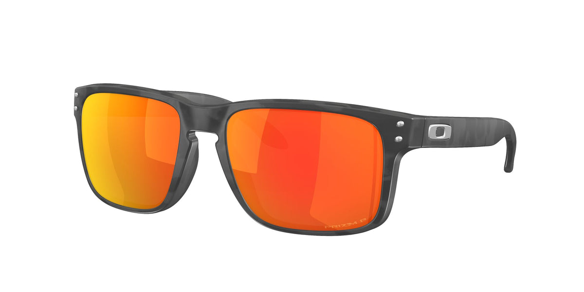 OO 9244 Oakley Holbrook (A) Matte Black Camo / Prizm Ruby Polarised 56 56 / Plastic / Plastic