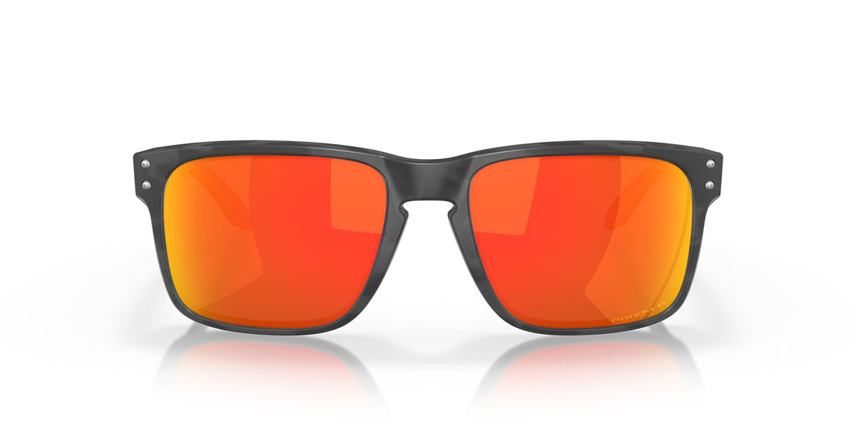 OO 9244 Oakley Holbrook (A) Matte Black Camo / Prizm Ruby Polarised 56 56 / Plastic / Plastic