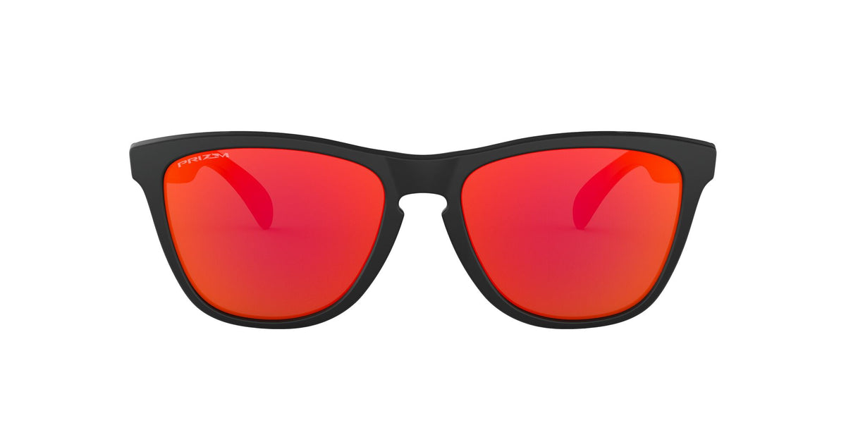 Oakley Frogskins (A) 0OO9245 924563 54 Matte Black / Prizm Ruby 54 / Polycarbonate / O_matter / Injected