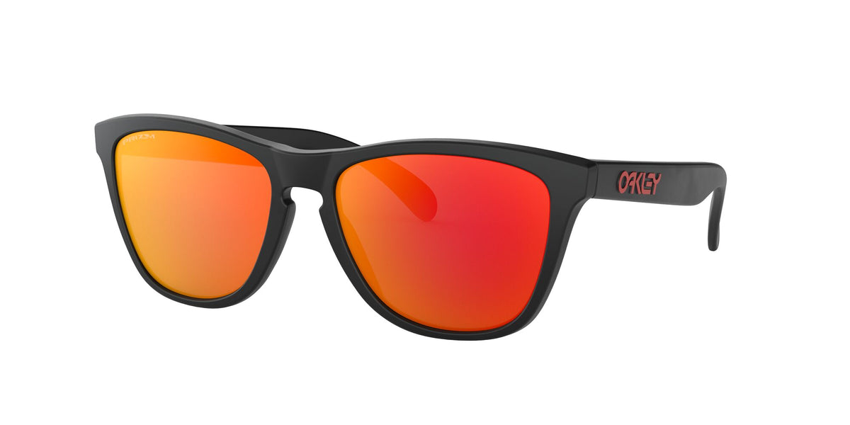 Oakley Frogskins (A) 0OO9245 924563 54 Matte Black / Prizm Ruby 54 / Polycarbonate / O_matter / Injected
