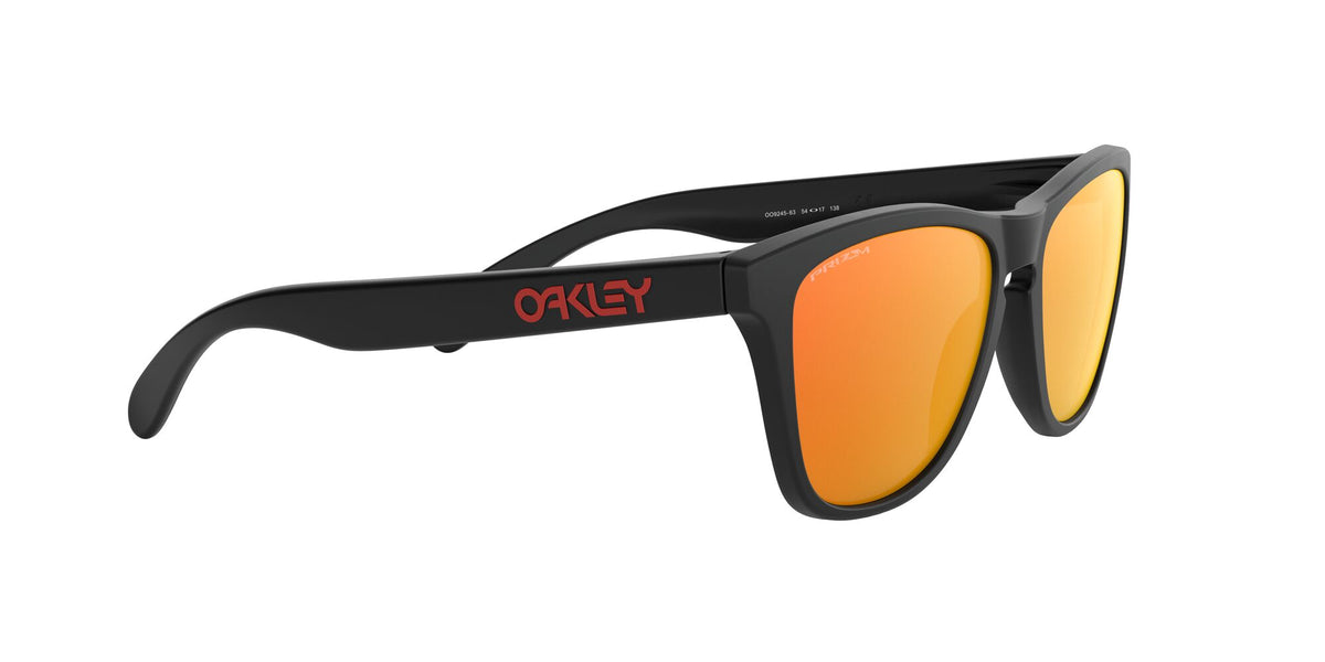 Oakley Frogskins (A) 0OO9245 924563 54 Matte Black / Prizm Ruby 54 / Polycarbonate / O_matter / Injected