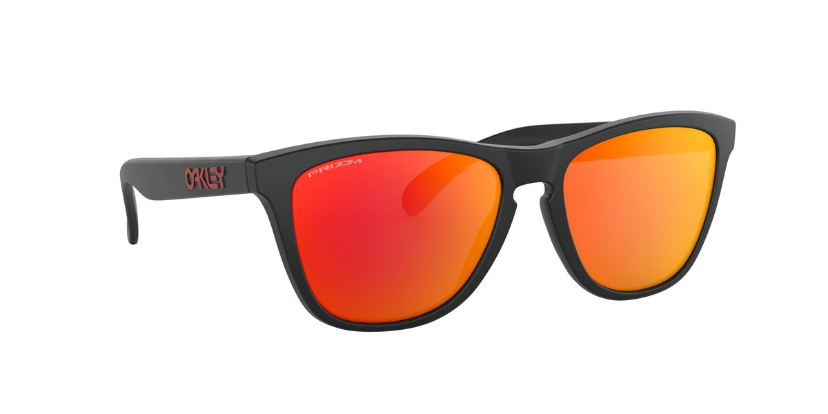 Oakley Frogskins (A) 0OO9245 924563 54 Matte Black / Prizm Ruby 54 / Polycarbonate / O_matter / Injected