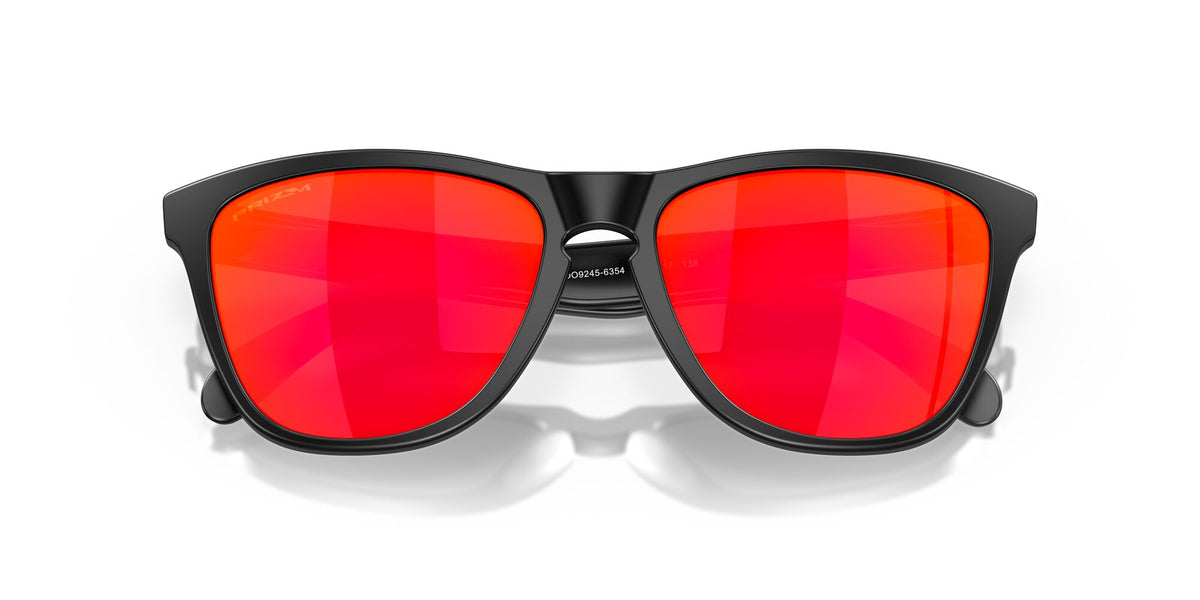 Oakley Frogskins (A) 0OO9245 924563 54 Matte Black / Prizm Ruby 54 / Polycarbonate / O_matter / Injected