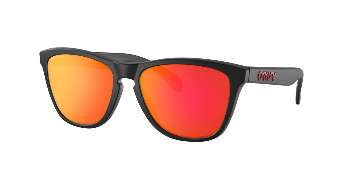 Oakley Frogskins (A) 0OO9245 924563 54 Matte Black / Prizm Ruby 54 / Polycarbonate / O_matter / Injected