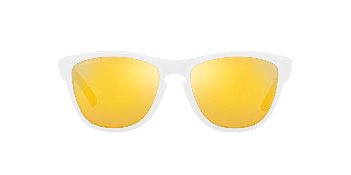 Oakley Frogskins (A) 0OO9245 9245D9 54 Matte White / Prizm 24K Polarized 54 / Polycarbonate / O_matter / Injected