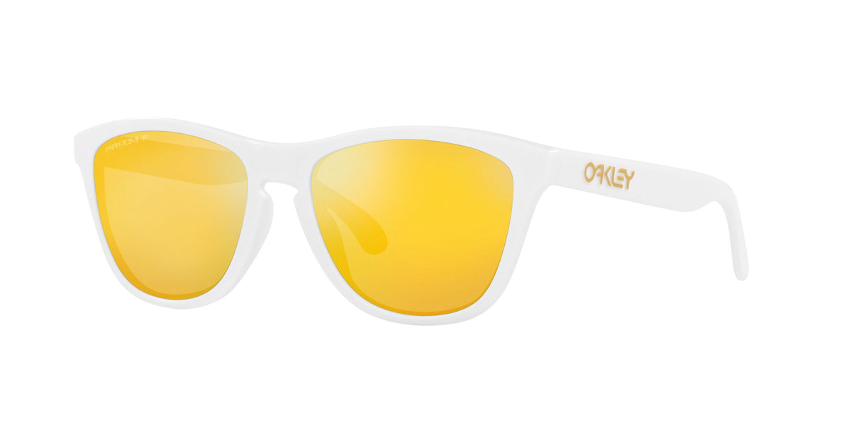 Oakley Frogskins (A) 0OO9245 9245D9 54 Matte White / Prizm 24K Polarized 54 / Polycarbonate / O_matter / Injected