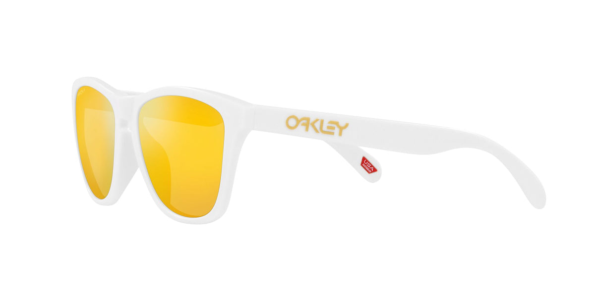 Oakley Frogskins (A) 0OO9245 9245D9 54 Matte White / Prizm 24K Polarized 54 / Polycarbonate / O_matter / Injected