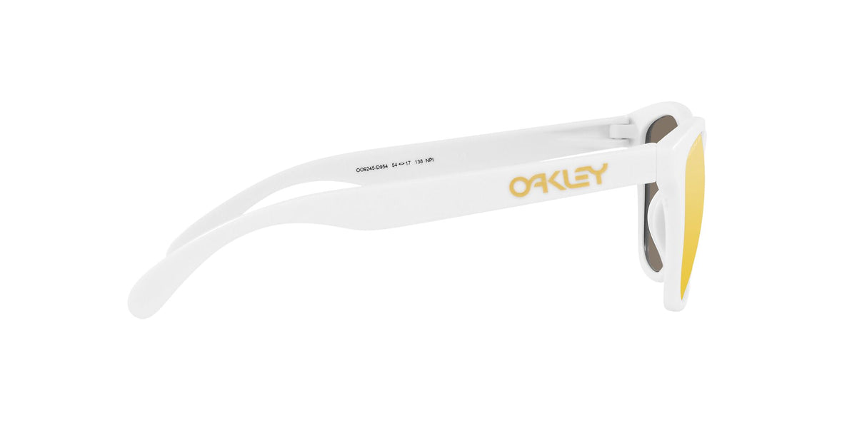 Oakley Frogskins (A) 0OO9245 9245D9 54 Matte White / Prizm 24K Polarized 54 / Polycarbonate / O_matter / Injected