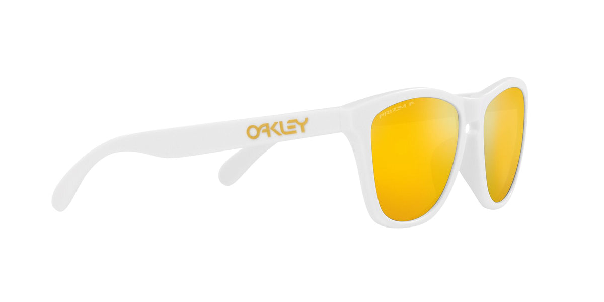 Oakley Frogskins (A) 0OO9245 9245D9 54 Matte White / Prizm 24K Polarized 54 / Polycarbonate / O_matter / Injected