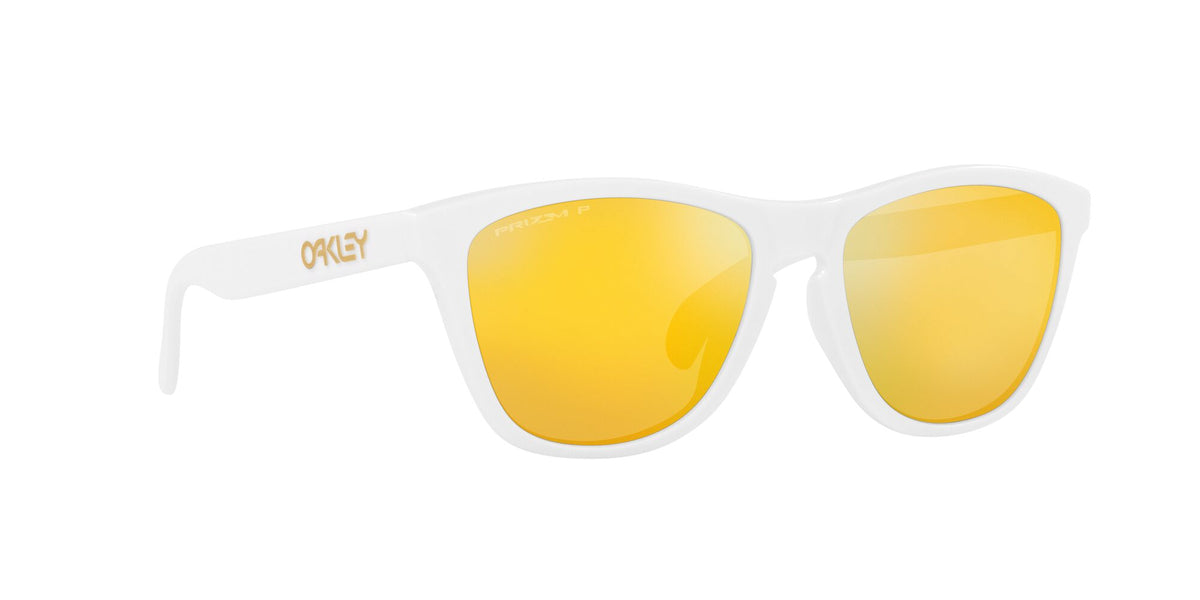 Oakley Frogskins (A) 0OO9245 9245D9 54 Matte White / Prizm 24K Polarized 54 / Polycarbonate / O_matter / Injected