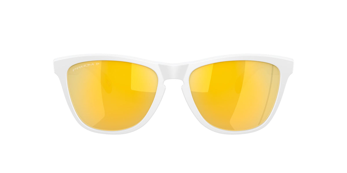 Oakley Frogskins (A) 0OO9245 9245D9 54 Matte White / Prizm 24K Polarized 54 / Polycarbonate / O_matter / Injected
