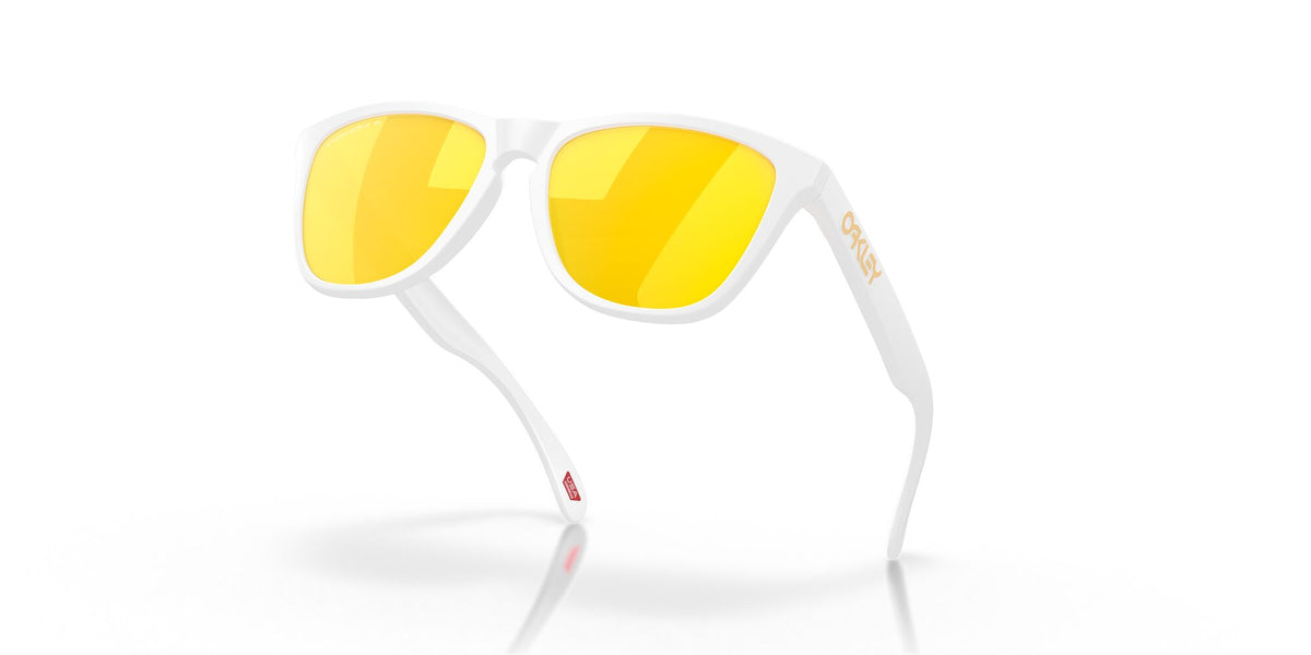 Oakley Frogskins (A) 0OO9245 9245D9 54 Matte White / Prizm 24K Polarized 54 / Polycarbonate / O_matter / Injected