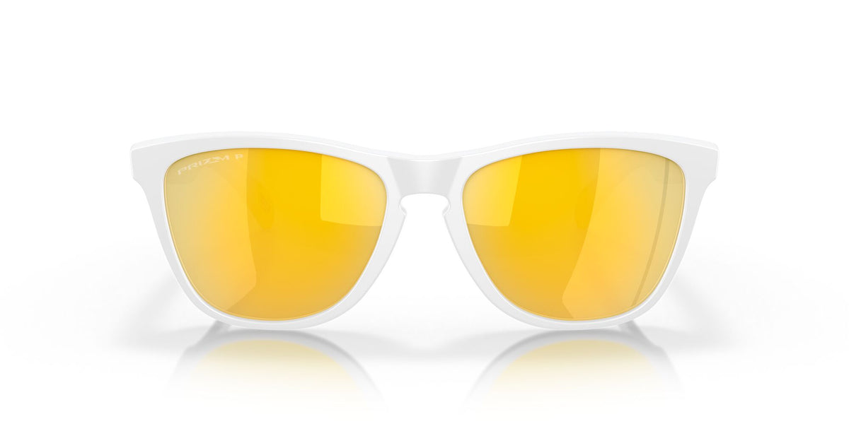 Oakley Frogskins (A) 0OO9245 9245D9 54 Matte White / Prizm 24K Polarized 54 / Polycarbonate / O_matter / Injected