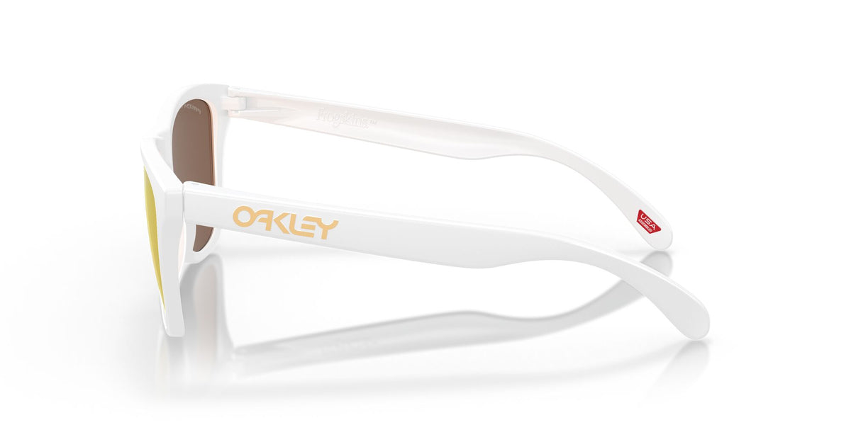 Oakley Frogskins (A) 0OO9245 9245D9 54 Matte White / Prizm 24K Polarized 54 / Polycarbonate / O_matter / Injected