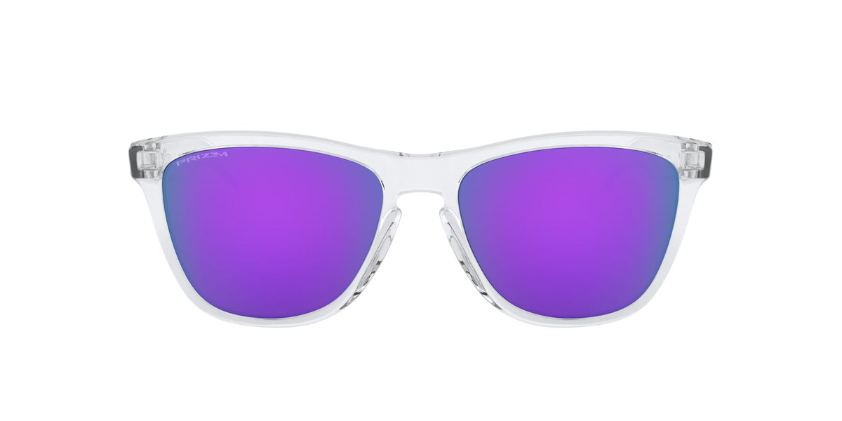 Oakley Frogskins (A) 0OO9245 924596 54 Polished Clear / Prizm Violet 54 / Plastic / Plastic