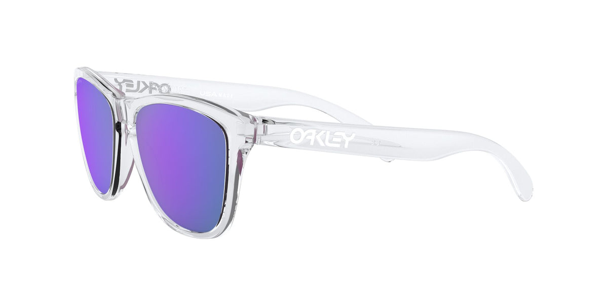 Oakley Frogskins (A) 0OO9245 924596 54 Polished Clear / Prizm Violet 54 / Plastic / Plastic