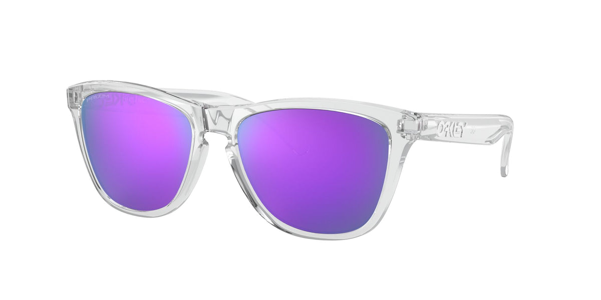 Oakley Frogskins (A) 0OO9245 924596 54 Polished Clear / Prizm Violet 54 / Plastic / Plastic