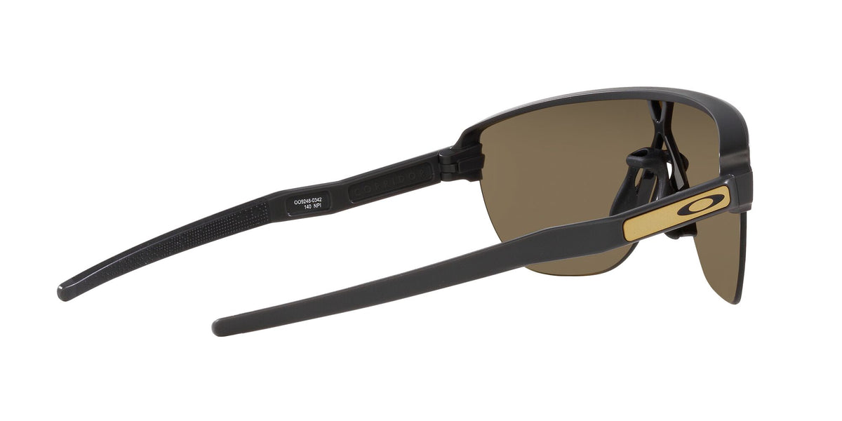 Oakley Corridor 0OO9248 924803 42 Matte Carbon / 24K Iridium 42 / Polycarbonate / O_matter / Injected