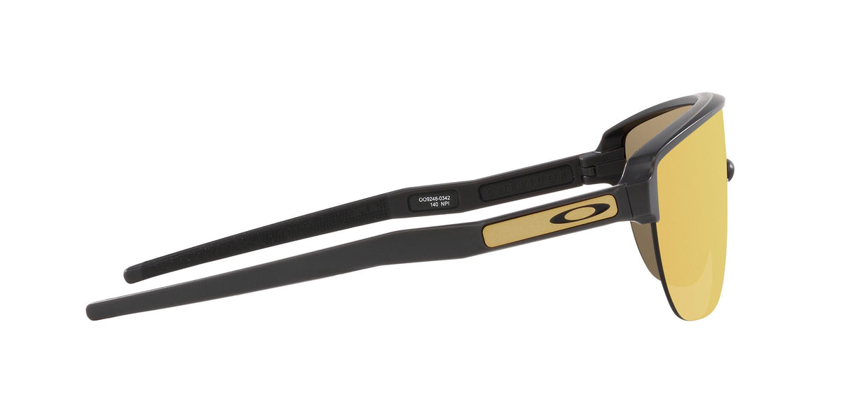 Oakley Corridor 0OO9248 924803 42 Matte Carbon / 24K Iridium 42 / Polycarbonate / O_matter / Injected