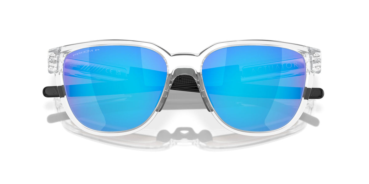 Oakley Actuator 0OO9250 925014 57 Polished Clear / Prizm Sapphire Polarized