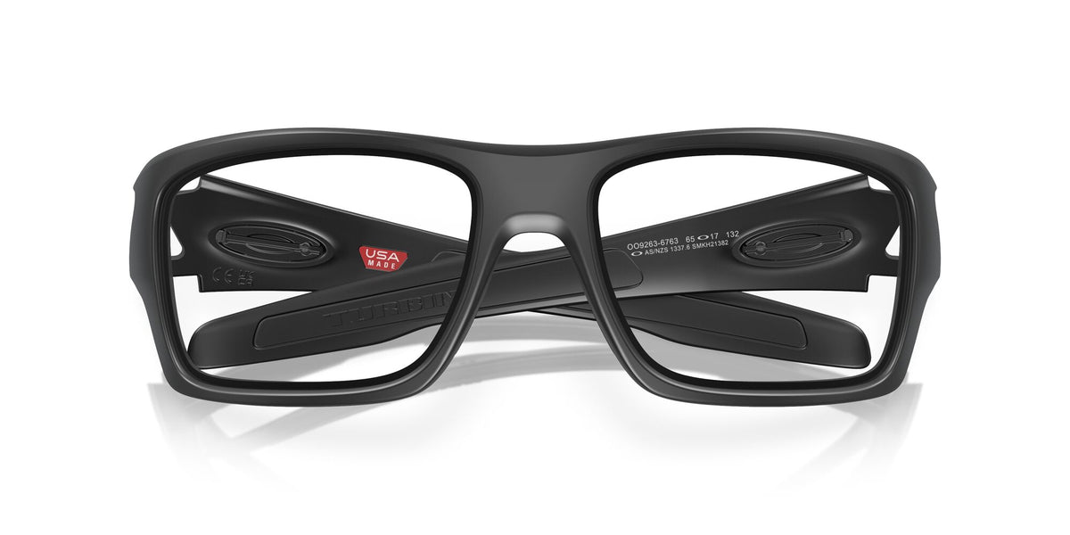 Oakley Turbine 0OO9263 926367 63 Matte Black / Clear