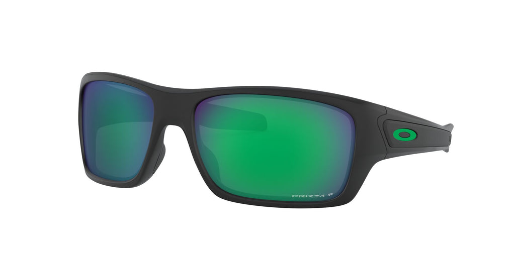 Oakley Turbine 0OO9263 926345 63 Matte Black / Prizm Jade Polarized 63 / Plastic / Plastic