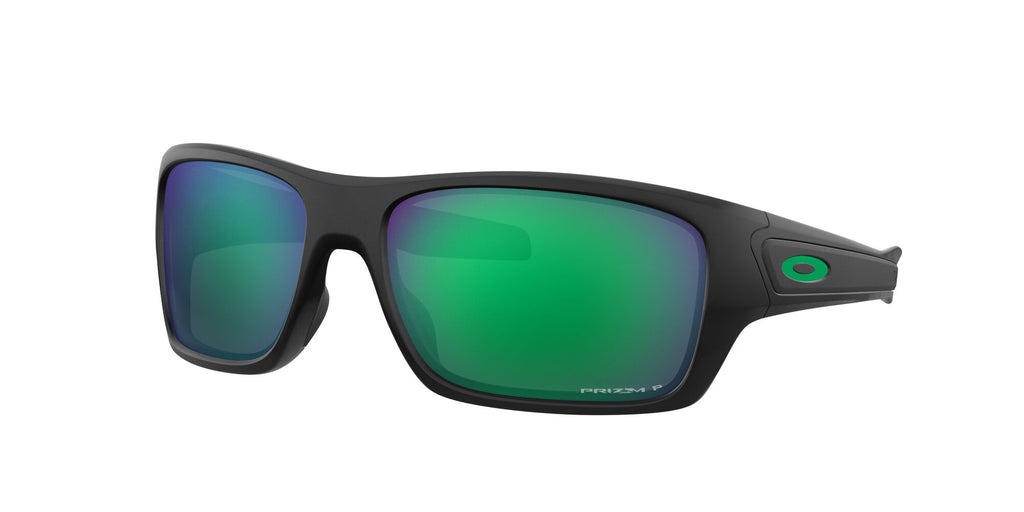 Oakley Turbine 0OO9263 926345 63 Matte Black / Prizm Jade Polarized 63 / Plastic / Plastic