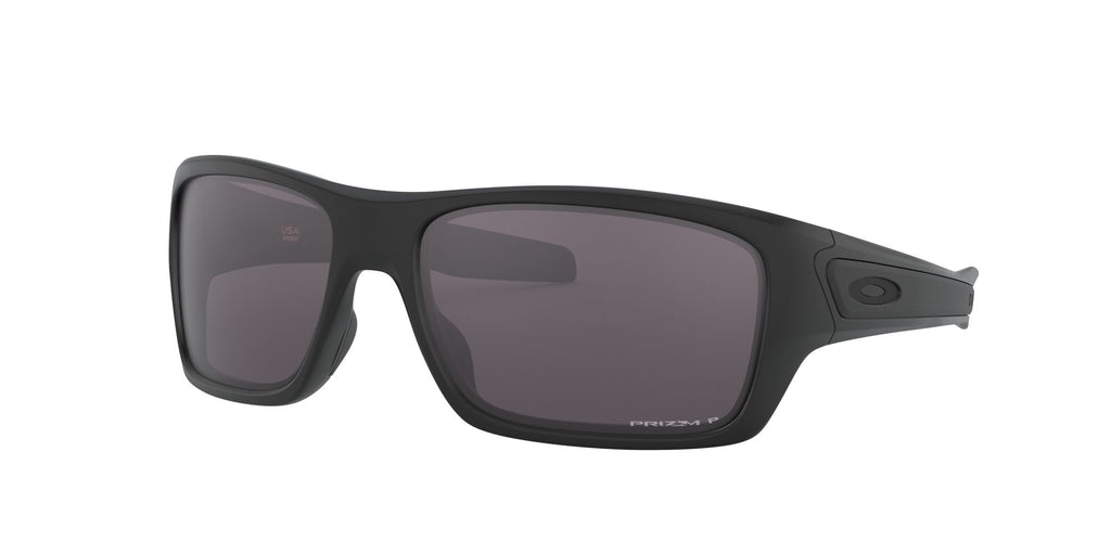 Oakley Turbine 0OO9263 926362 63 Matte Black / Prizm Grey Polarized 63 / Plastic / Plastic