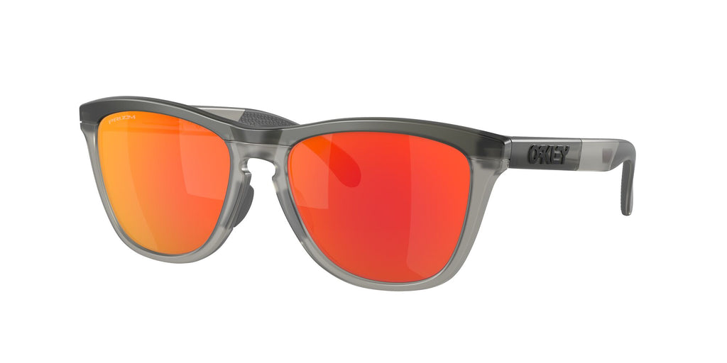 Oakley Frogskins Range 0OO9284 928401 55 Matte Grey Smoke/Grey Ink / Prizm Ruby 55 / Polycarbonate / O_matter / Injected