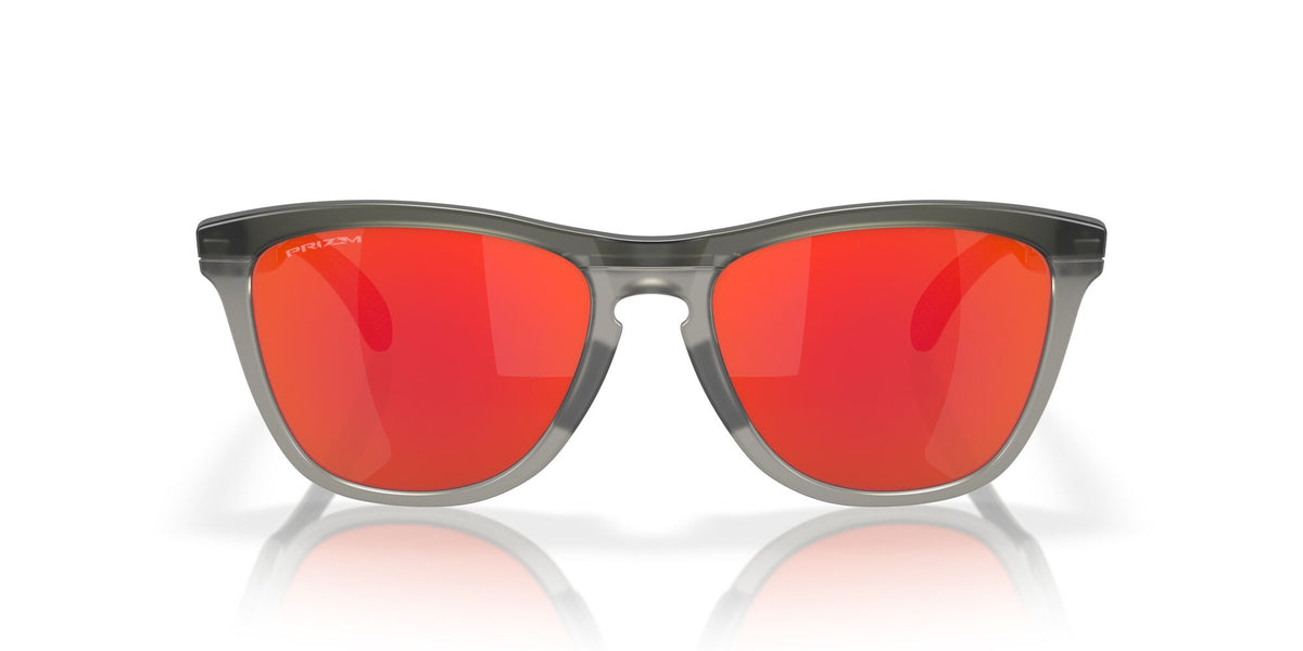 Oakley Frogskins Range 0OO9284 928401 55 Matte Grey Smoke/Grey Ink / Prizm Ruby 55 / Polycarbonate / O_matter / Injected