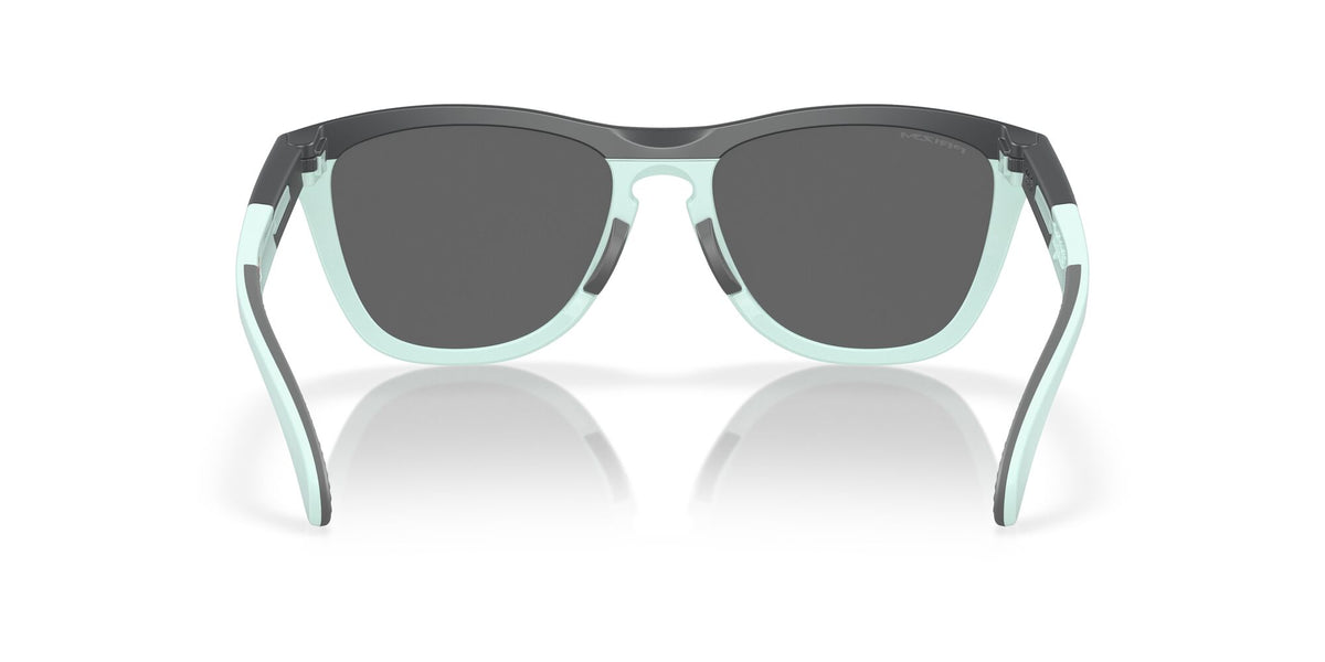 Oakley Frogskins Range 0OO9284 928403 55 Matte Carbon/Blue Milkshake / Prizm Black 55 / Polycarbonate / O_matter / Injected